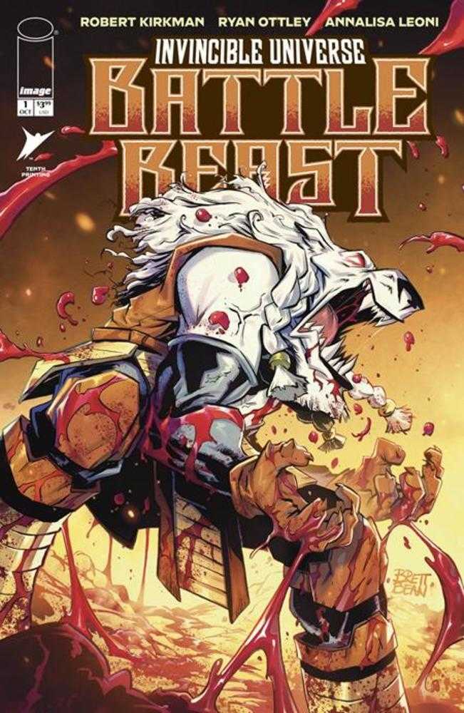 Invincible Universe Battle Beast #1 10th Printing Cover C Brett Bean Variant (NM)