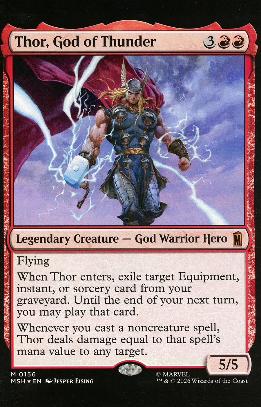 Mortal Thor #11 Classified Artist Magic: The Gathering Variant (NM)