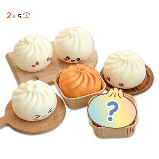 Find the Grilled Dumpling! Figure Random Squishy Fidget (1 Box)