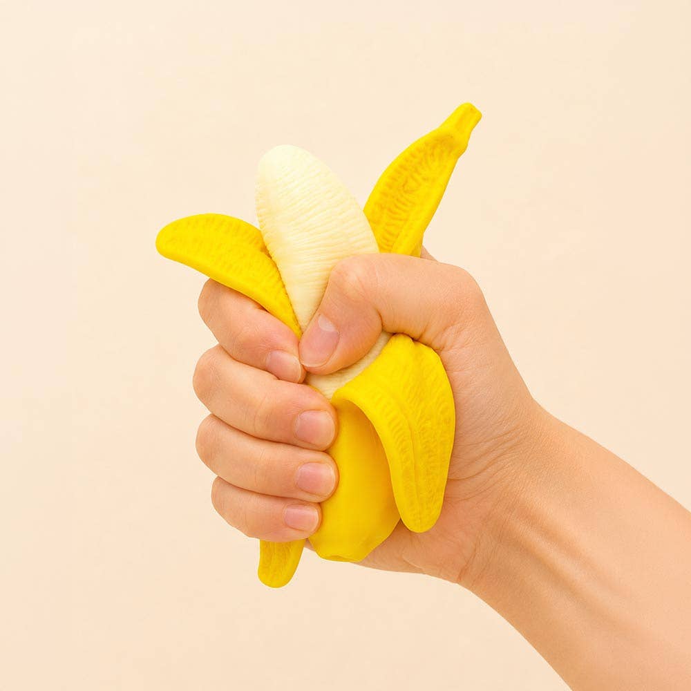Banana Peel Squeeze Squishy Stress Relief Toy (1  Banana)