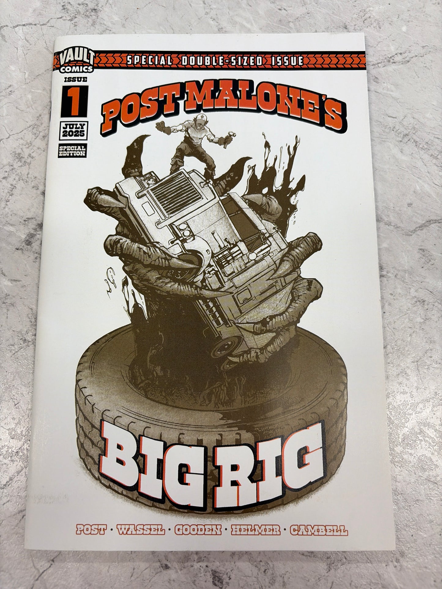 Post Malone's Big Rig #1 2nd Print Adam Cahoon Variant (NM)