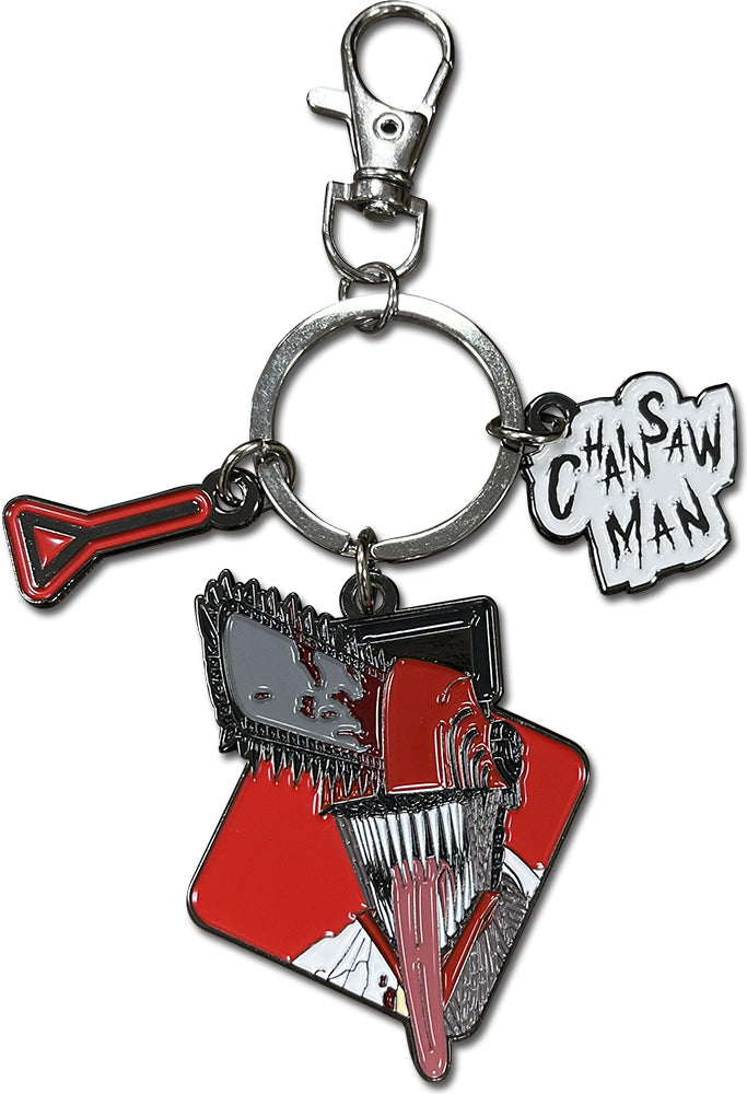 CHAINSAW MAN - CHAINSAW MAN THREE CHARM KEYCHAIN
