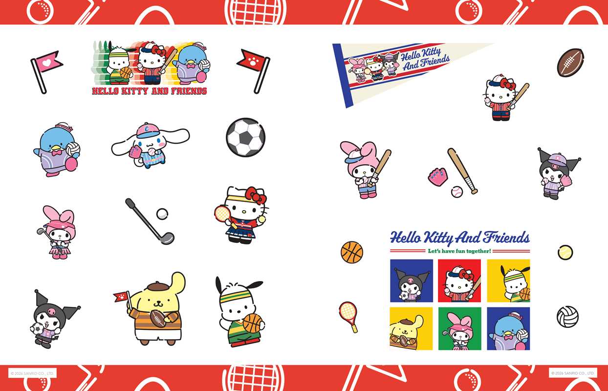 Hello Kitty and Friends Stickers by Editors of Thunder Bay Press