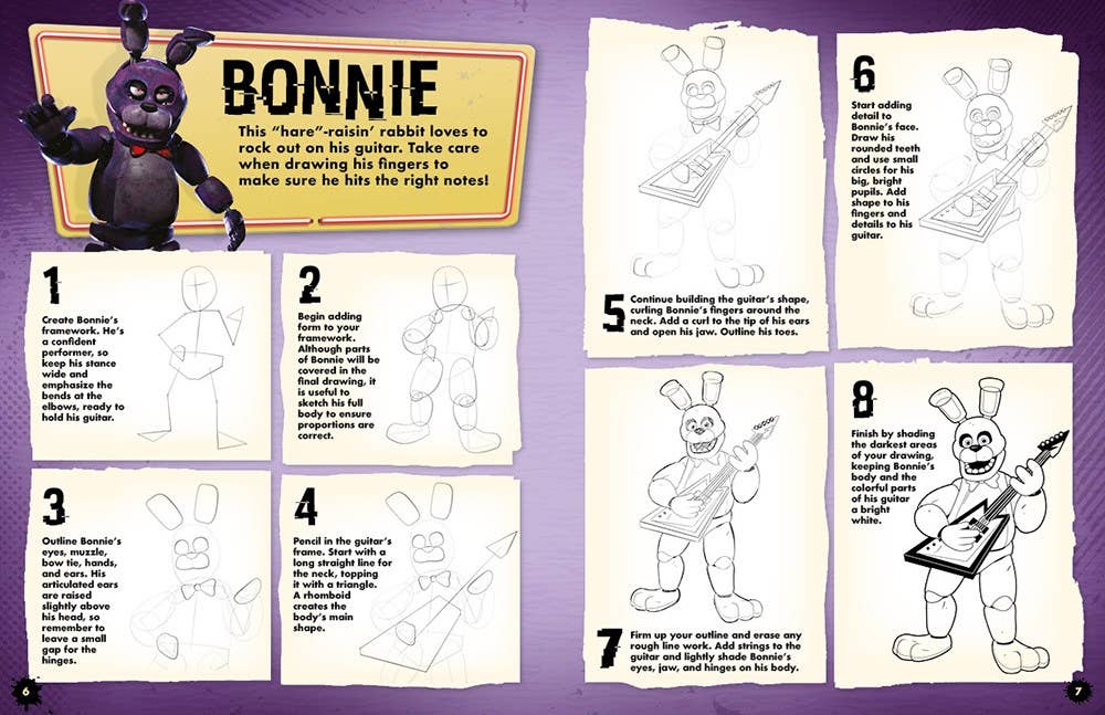 Five Nights At Freddy's How To Draw