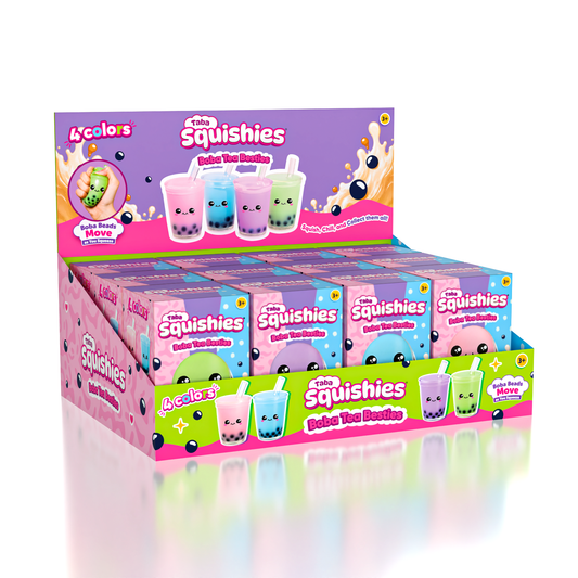 Taba Squishies Boba Buddies Sensory Fidget Toy (1pc) Color Ships Assorted