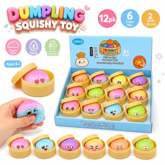 Small Dumpling Bun Squishy Squeeze Toy Slow Rising Foam (1 Dumpling)
