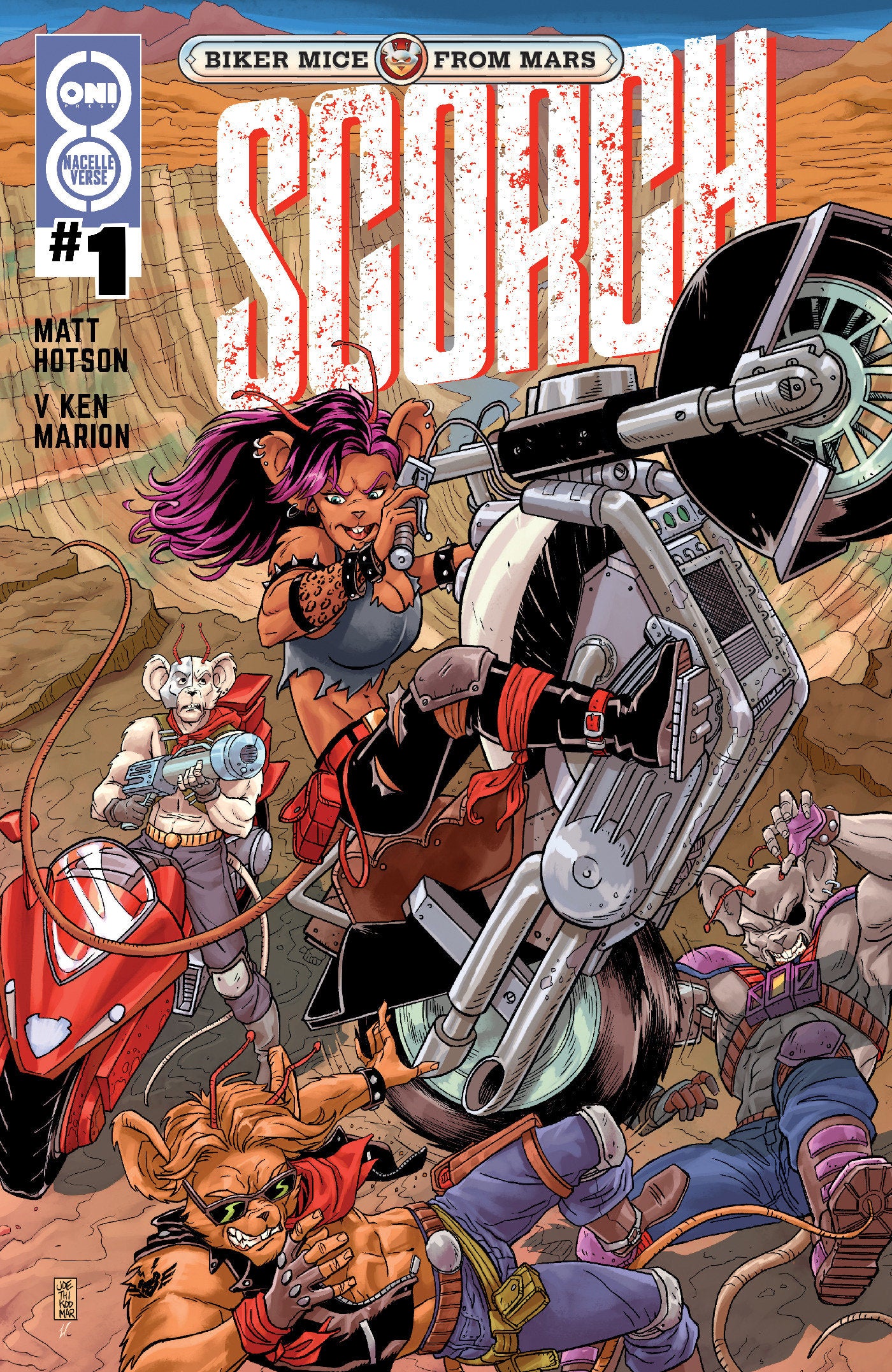 Biker Mice From Mars Scorch #1 Cover C Aj Jothikumar Variant (NM)