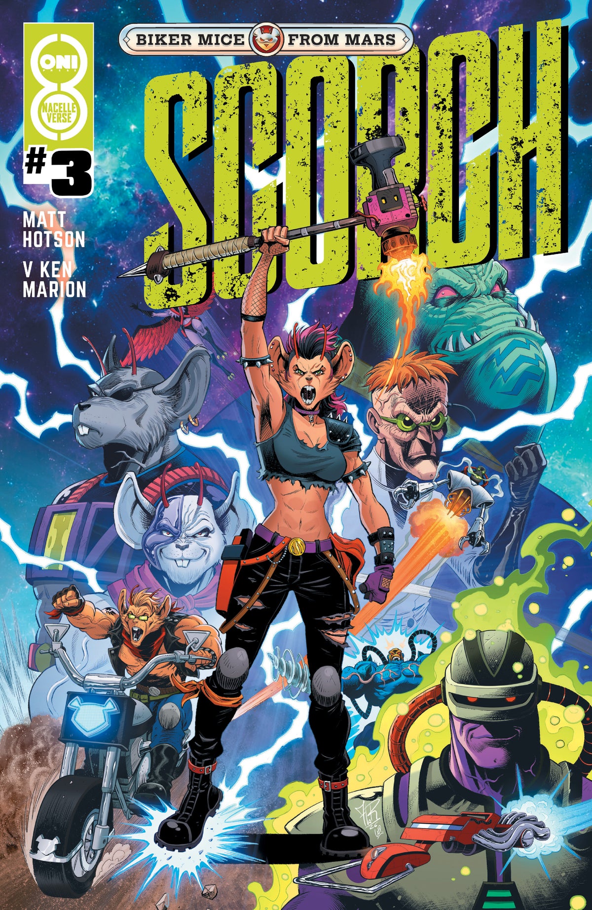 Biker Mice From Mars Scorch #3 Cover B Jordi Tarragona Variant (NM)