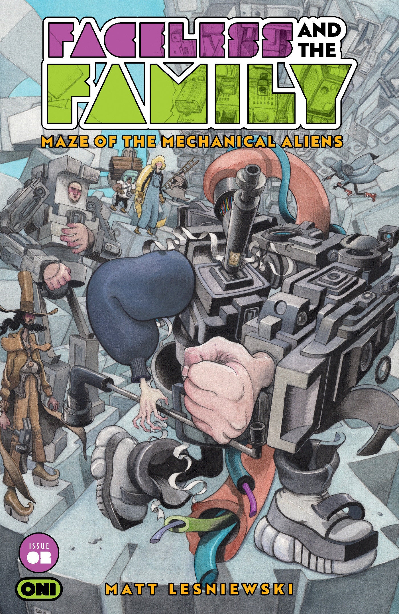Faceless And The Family Maze Of The Mechanical Aliens #2 Cover B Farel Dalrymple Variant (NM)