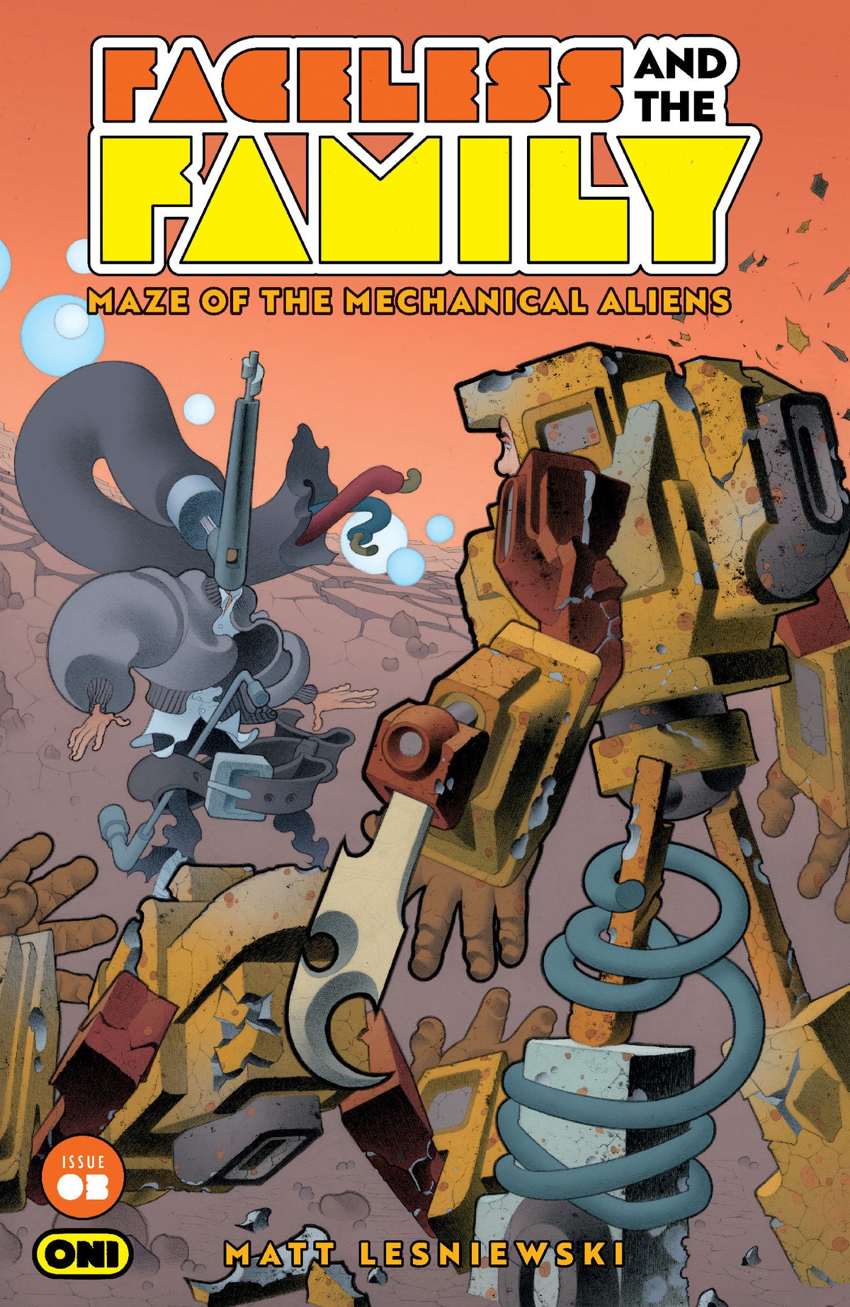 Faceless And The Family Maze Of The Mechanical Aliens #3 Cover A Matt Lesniewski (NM)