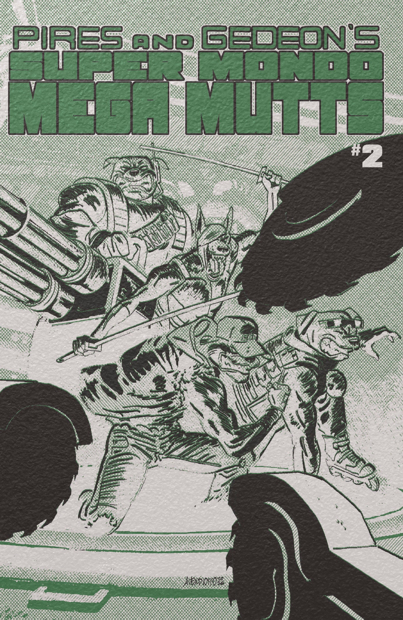 Super Mondo Mega Mutts #2 Cover E Alex Diotto Foil Variant (NM)