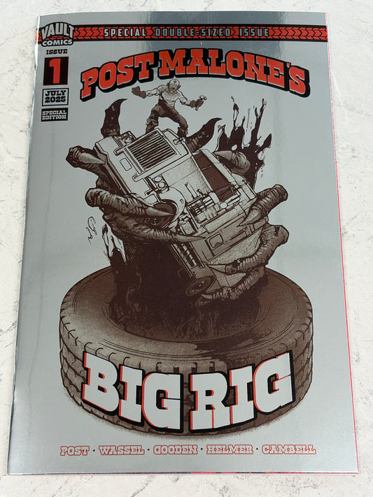 Post Malone's Big Rig #1 2nd Print Adam Cahoon Foil Variant (NM)