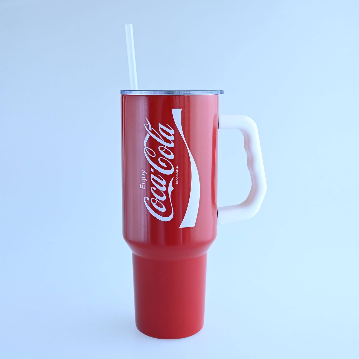 Coca Cola Enjoy Logo 40oz Stainless Steel Tumbler w Handle