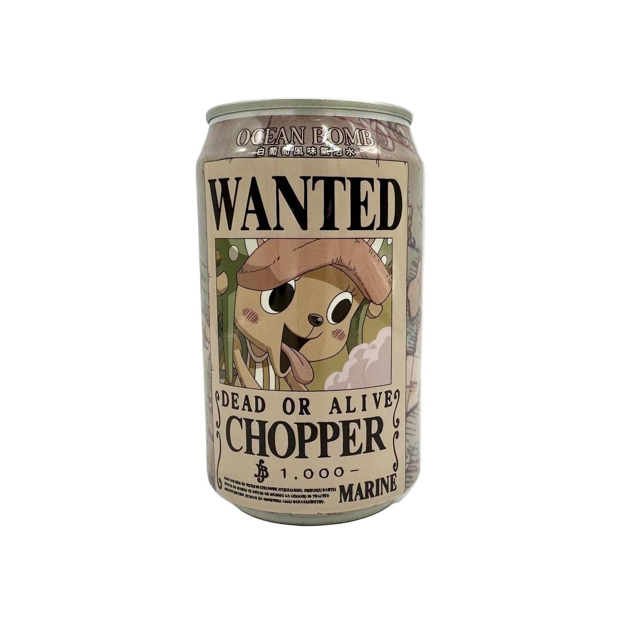 Ocean Bomb- One Piece Wanted Poster Edition White Grape Flavor 330ml (China)