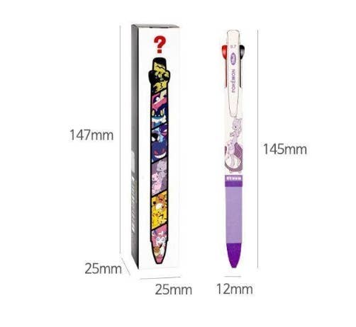 Pokemon 3 Color Ballpoint Pen Blind Box (1 Pen Box)