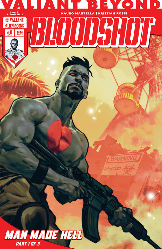Valiant Beyond: Bloodshot #4  Man Made Hell #1 Variant B (Tomaselli) (NM)