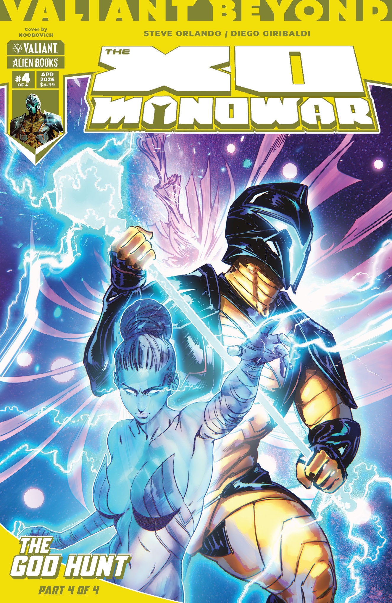 Valiant Beyond: The X O Manowar #8  The God Hunt #4 Cover A (Noobovich) (NM)