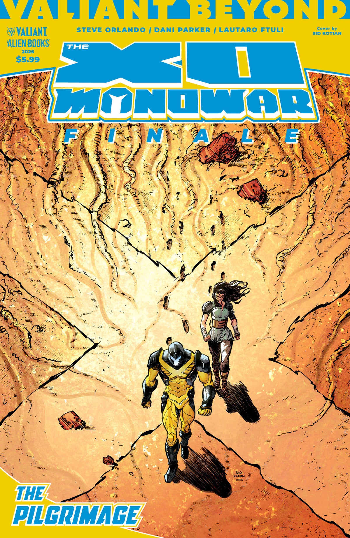 Valiant Beyond: The X O Manowar Finale  The Pilgrimage Cover A (Kotian) (NM)