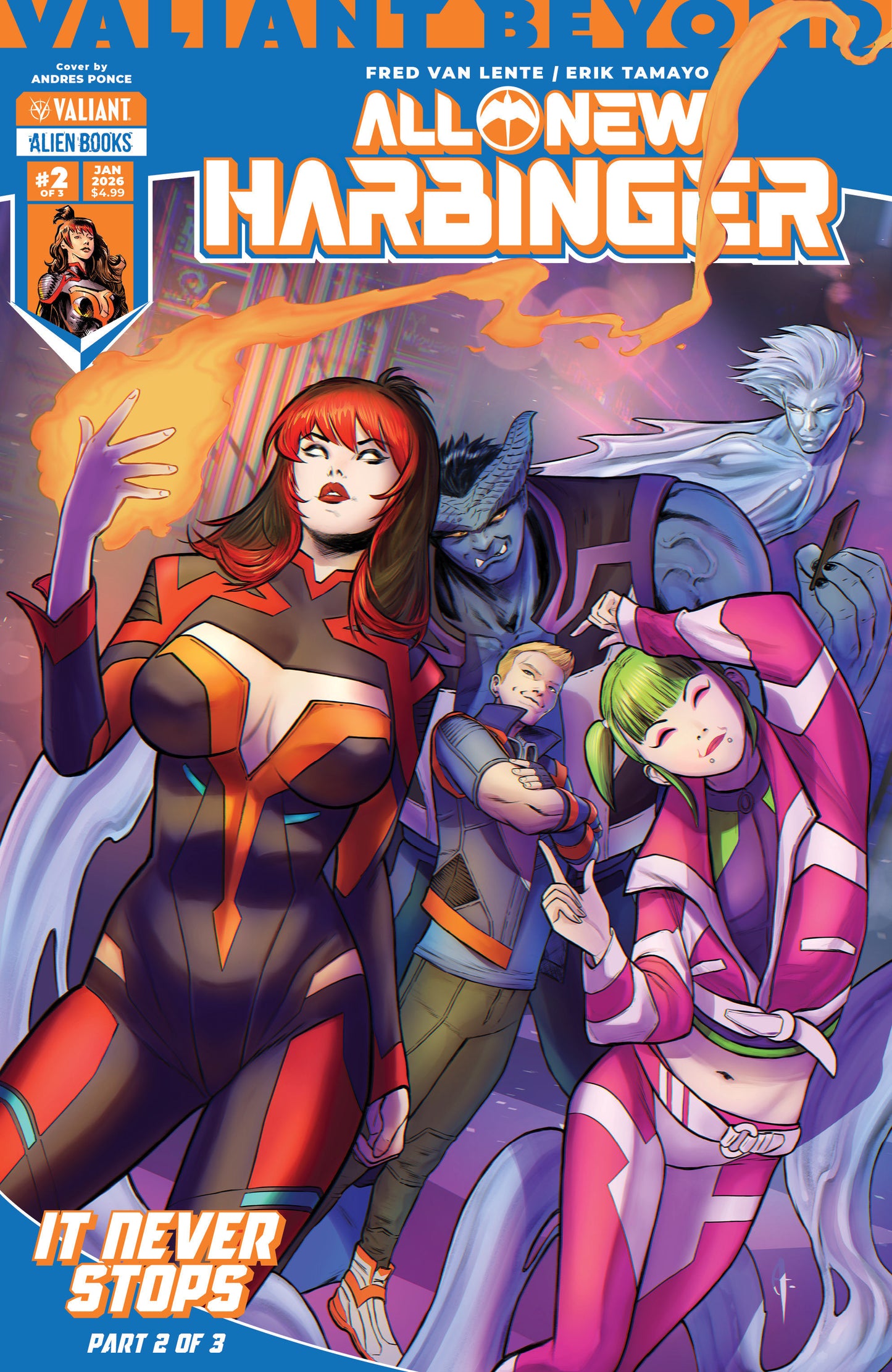 Valiant Beyond: All New Harbinger #5  It Never Stops #2 Cover A (Ponce) (NM)