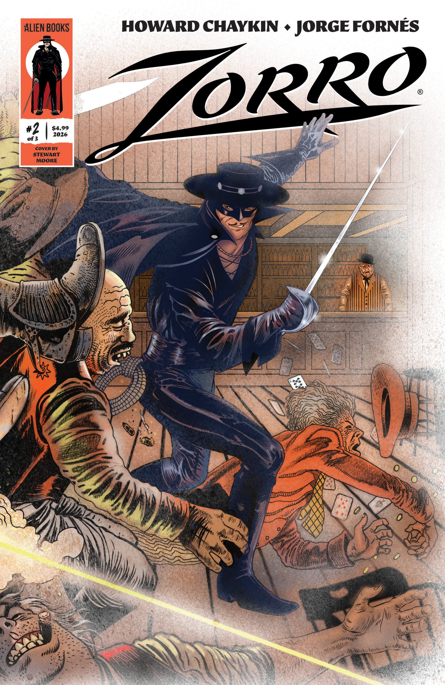 Zorro #2 Cover A (Moore Wraparound Variant) (NM)
