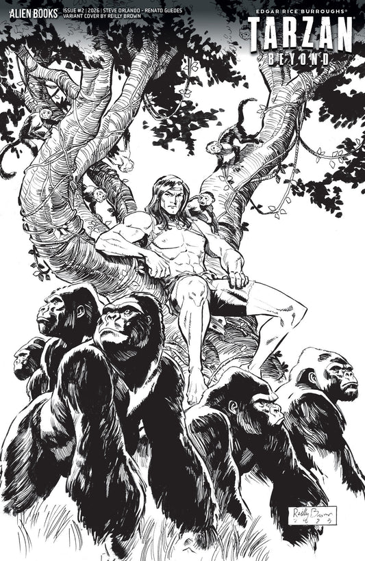 Tarzan Beyond #2 Variant D (Brown Black & White) (NM)