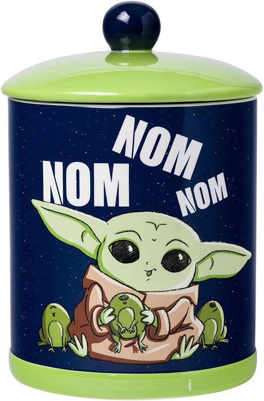 Star Wars Mandalorian Nom Frogs 8" Ceramic Canister