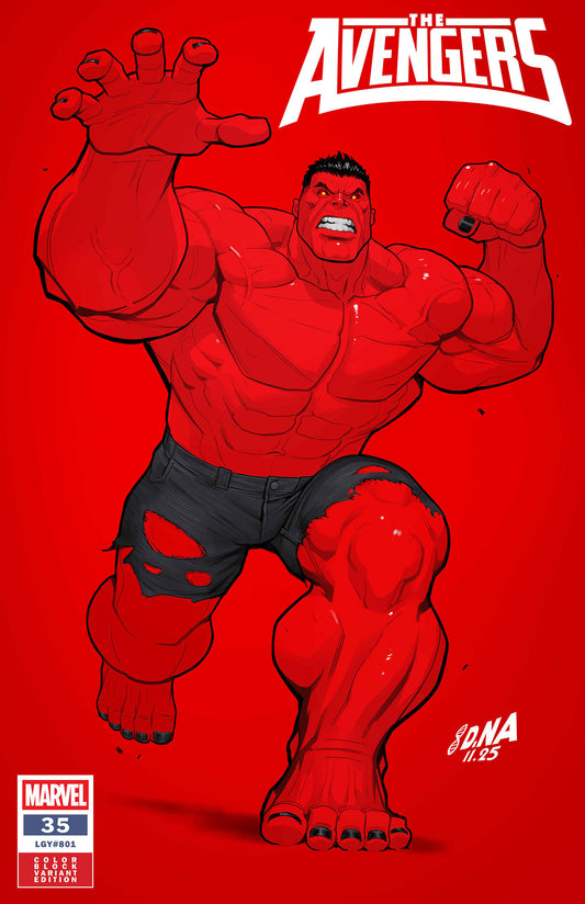 Avengers #35 David Nakayama Color Block Red Variant (NM)