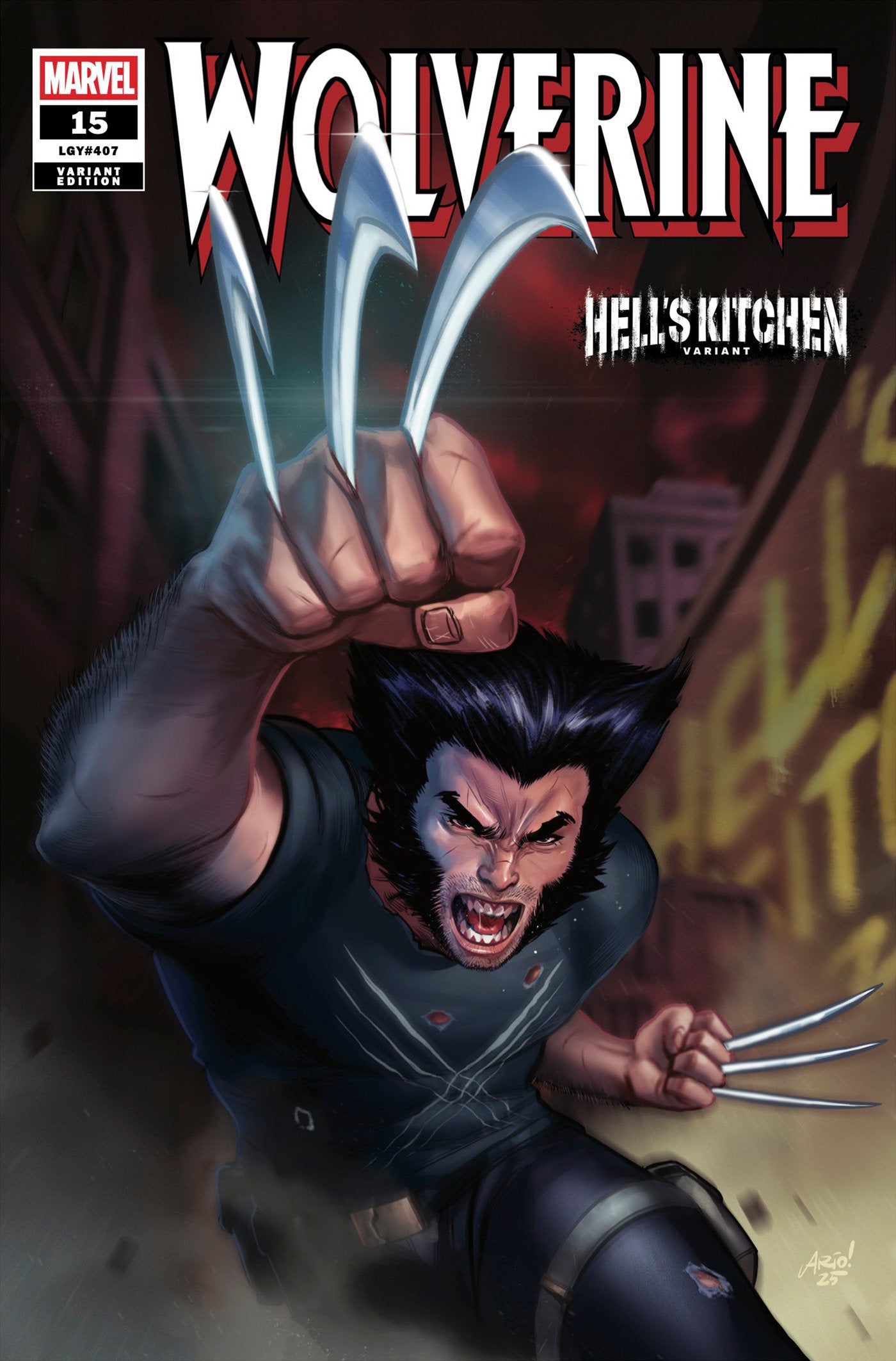 Wolverine #15 Ario Anindito Hell's Kitchen Variant (NM)