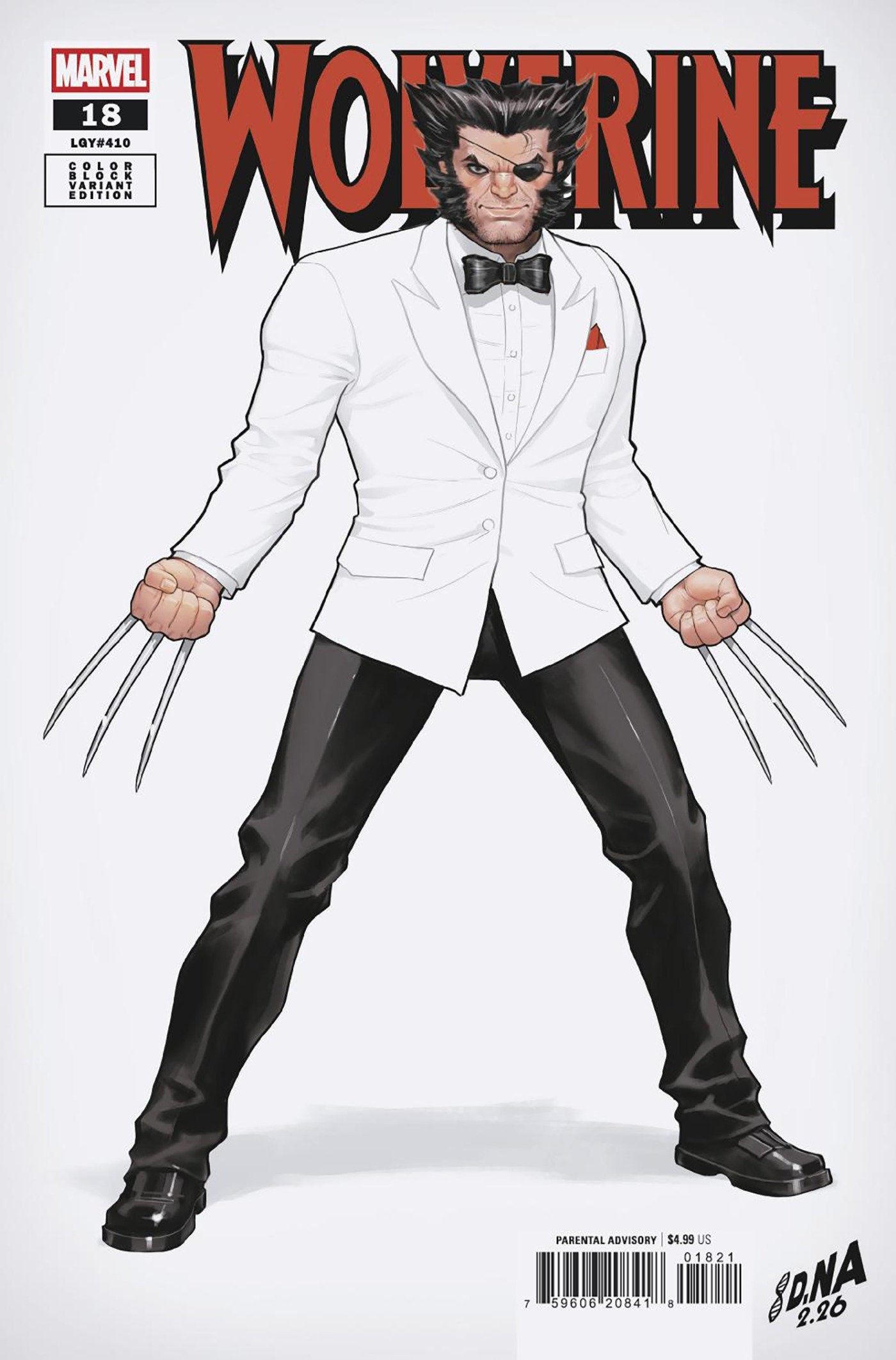 Wolverine #18 David Nakayama Color Block White Variant (NM)