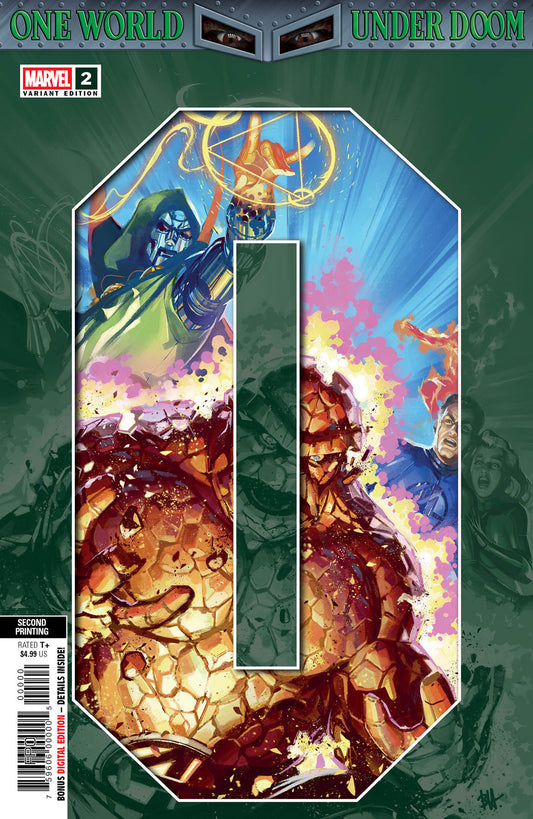 One World Under Doom #2 Ben Harvey 2nd Print Variant (NM)