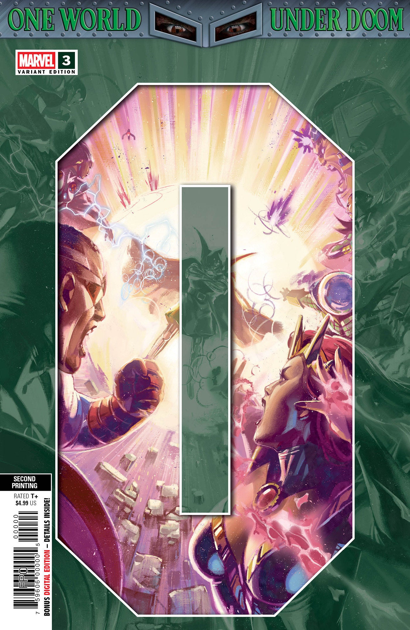 One World Under Doom #3 Ben Harvey 2nd Print Variant (NM)