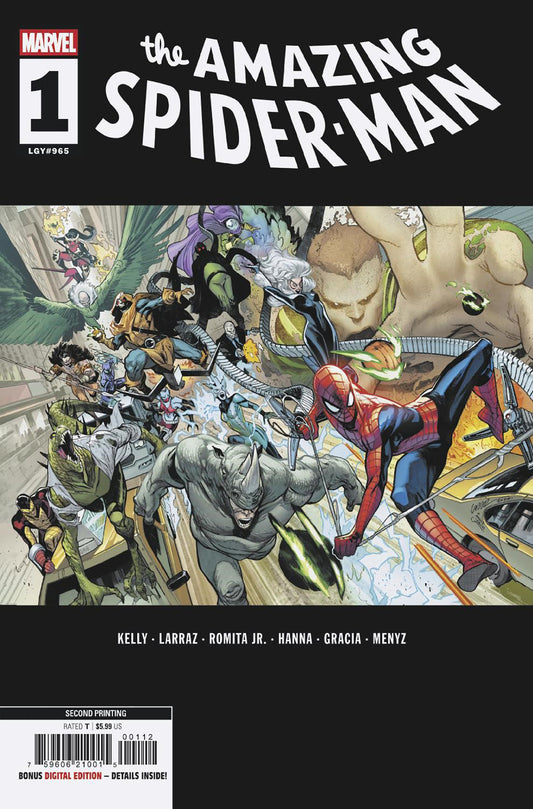 Amazing Spider-Man #1 Pepe Larraz 2nd Print Variant (NM)