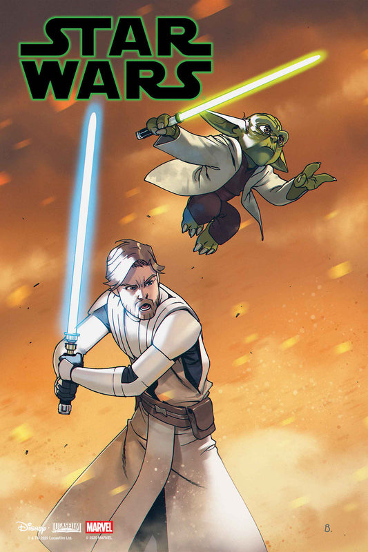 Star Wars #7 Bengal Yoda & Obi Wan Jedi Knights Variant (NM)