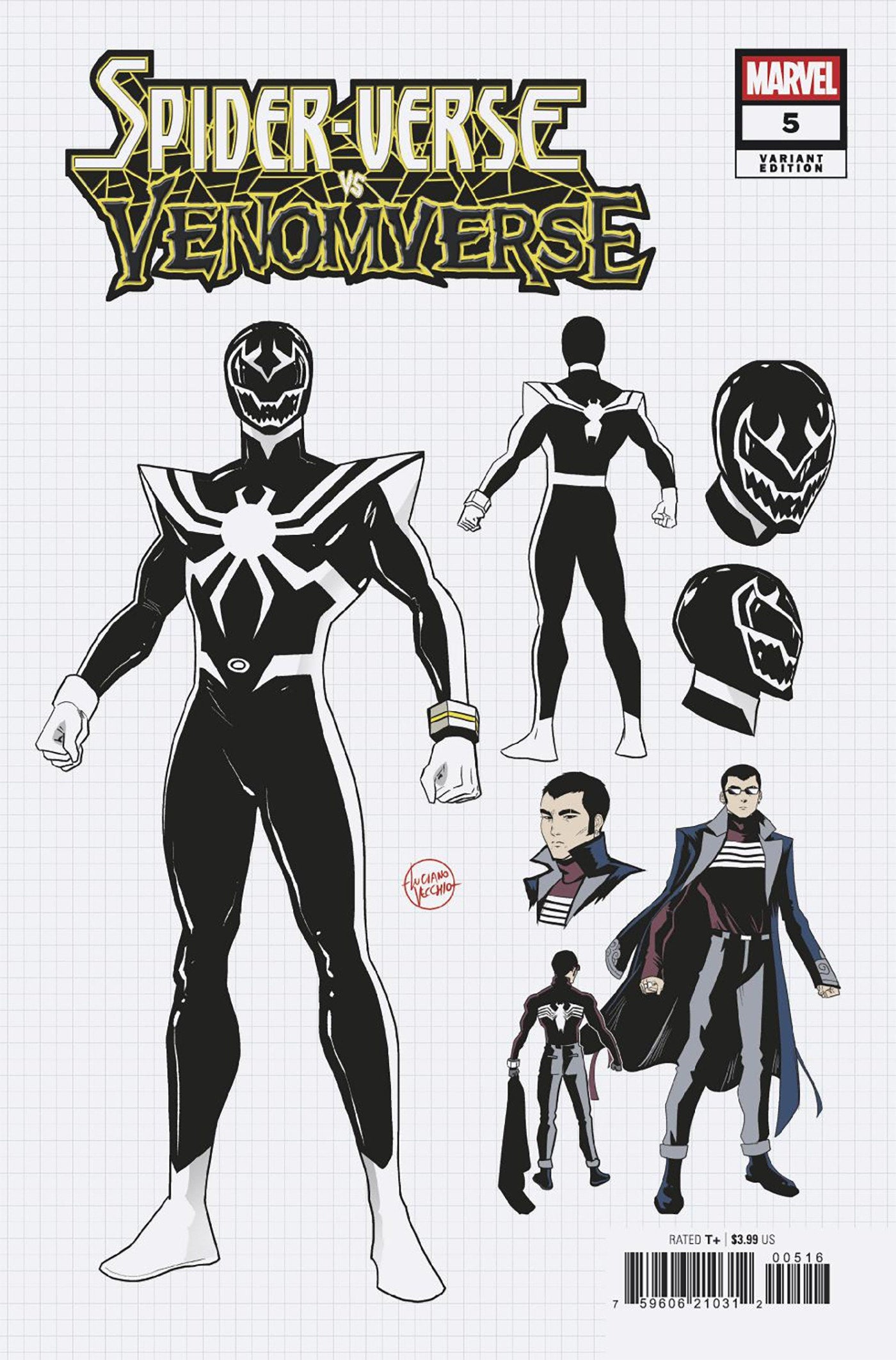Spider Verse vs. Venomverse #5 1:10 Luciano Vecchio Design Variant (NM)
