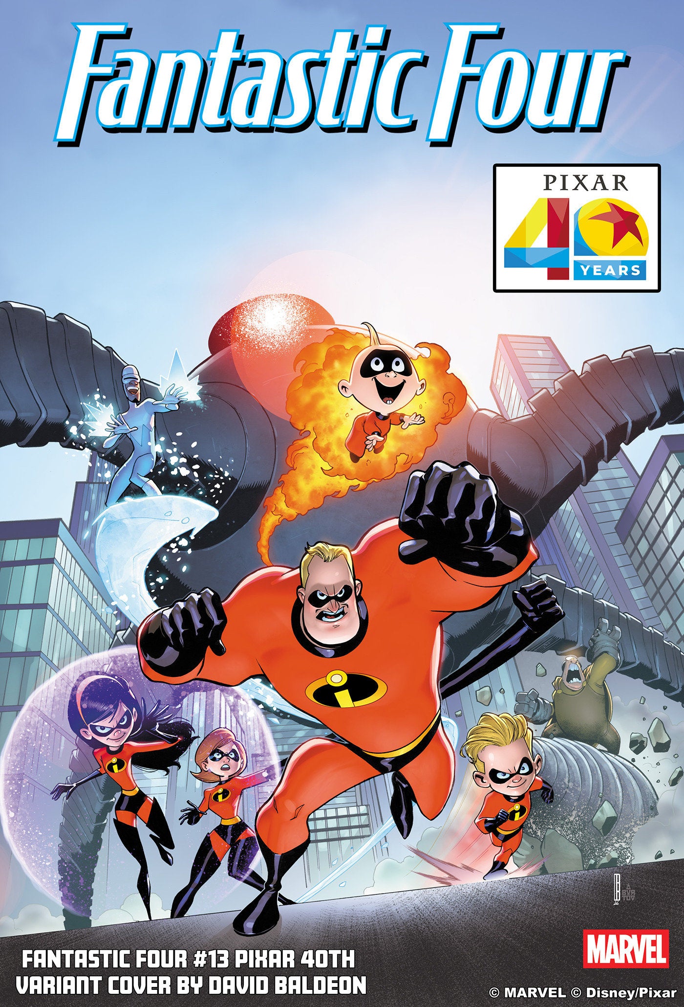 Fantastic Four #13 David Baldeon Pixar 40 Th Variant (NM)