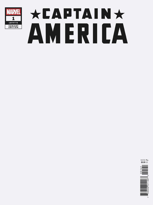 Captain America #1 Blank Cover Variant (NM)