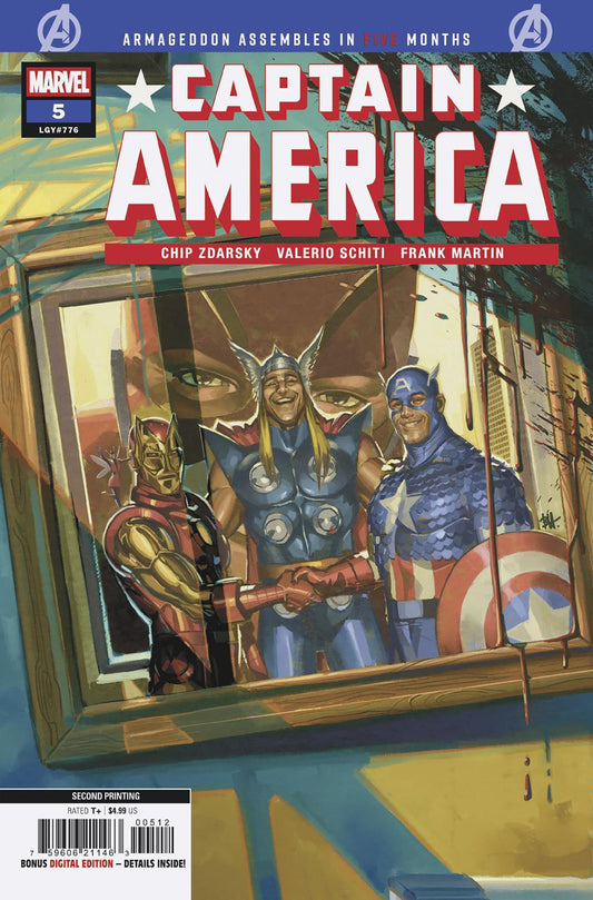 Captain America #5 Ben Harvey 2nd Printing Variant (NM)