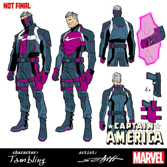 Captain America #8 1:10 Valerio Schiti Design Variant (NM)