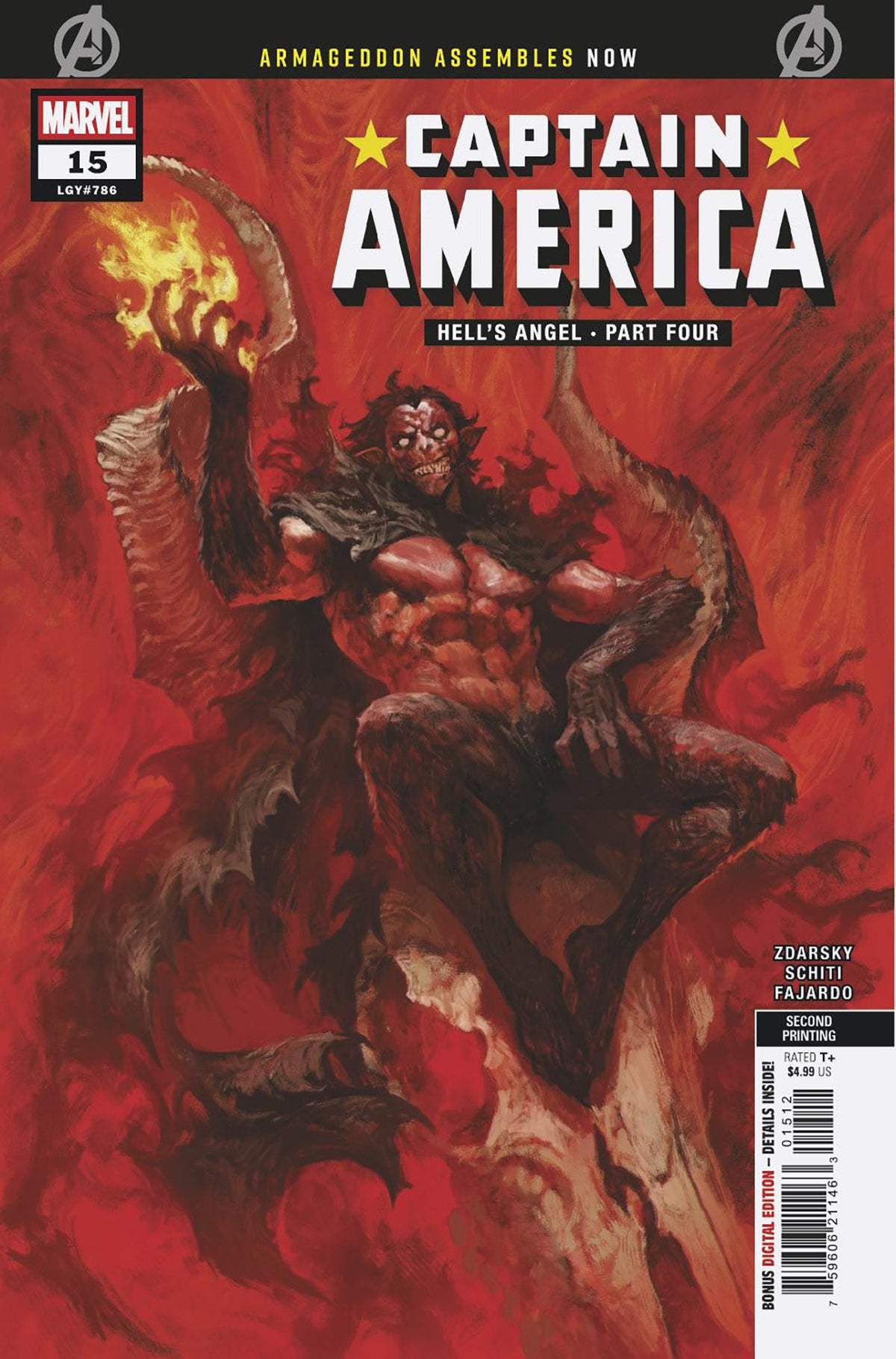Captain America #15 Skan 2nd Printing Variant [Arm] (NM)