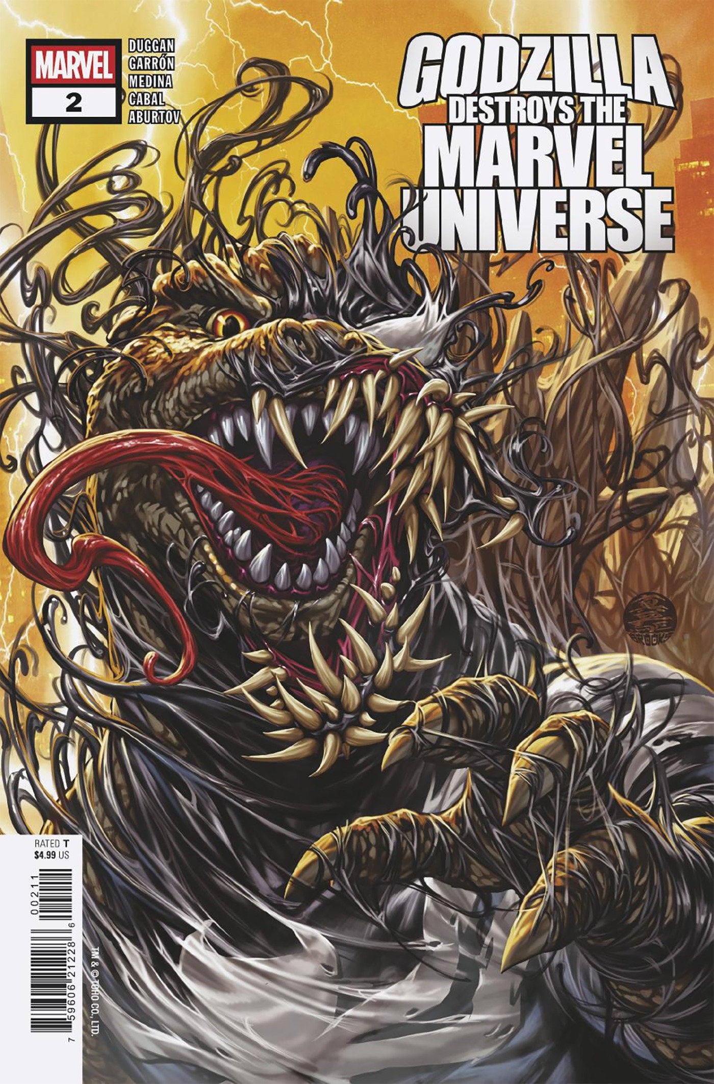 Godzilla Destroys The Marvel Universe #2(NM)