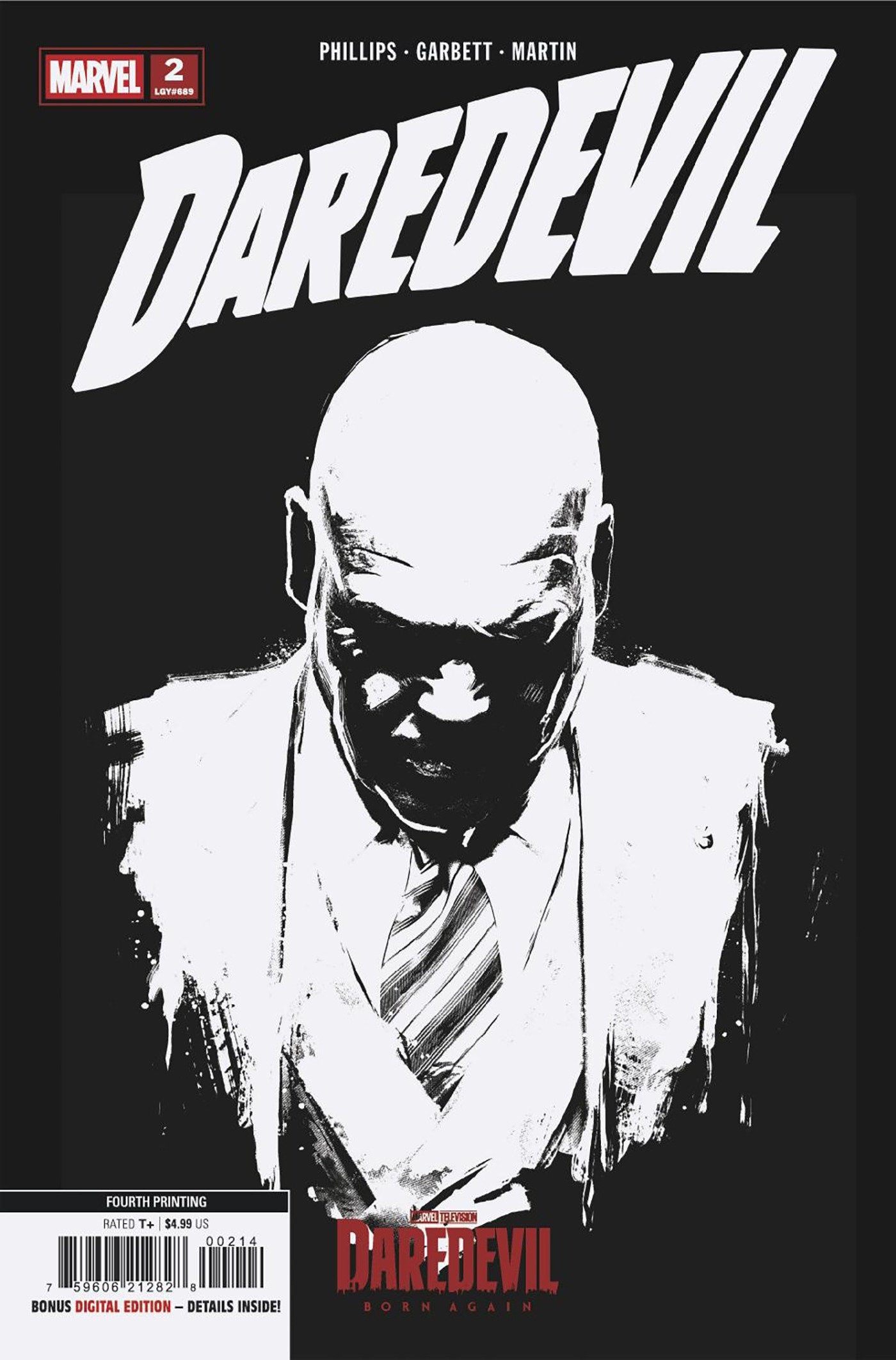 Daredevil #2 Marvel Television 4th Printing Variant (NM)