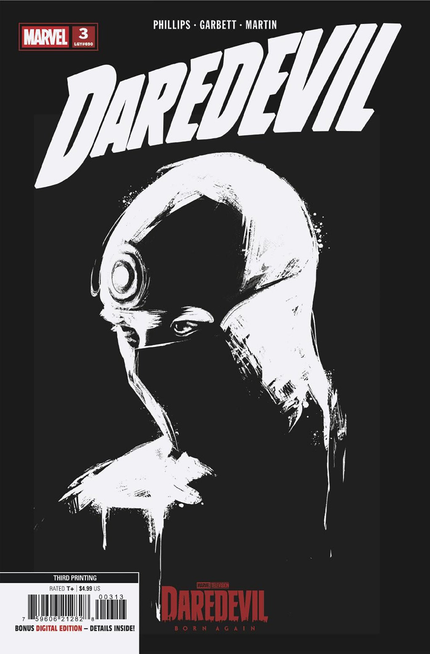 Daredevil #3 Marvel Television 3rd Printing Variant (NM)
