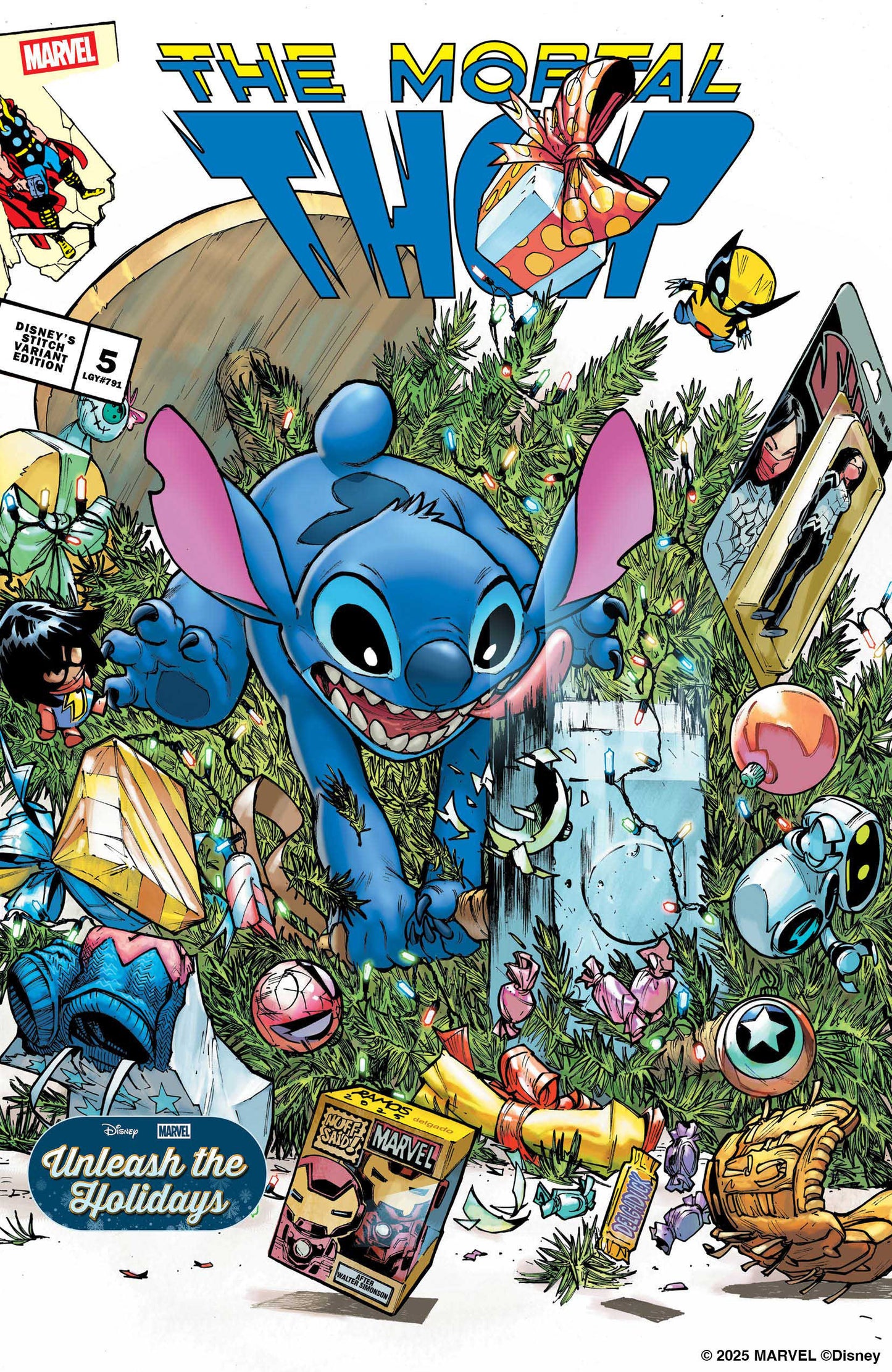 Thor #5 Humberto Ramos Disney Stitch Unleash The Holidays Variant (NM)