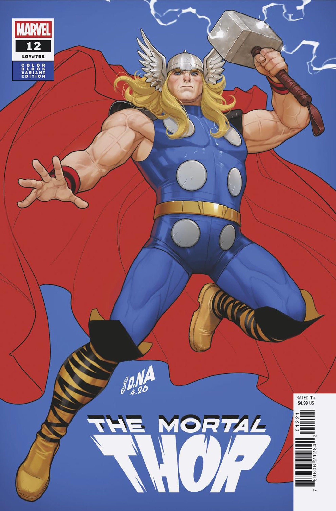 Mortal Thor #12 David Nakayama Color Block Blue Variant (NM)