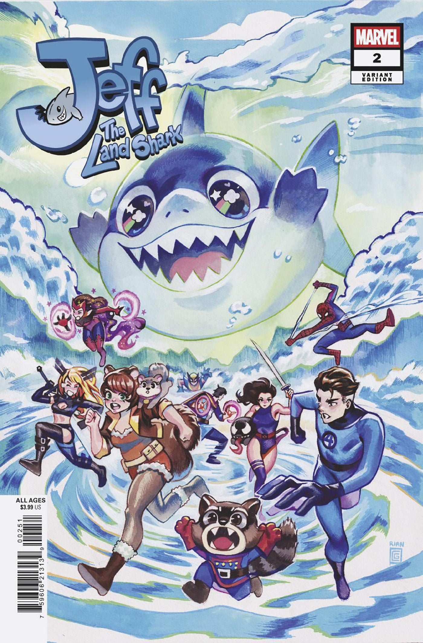 Jeff The Land Shark #2 Rian Gonzales Variant (NM)