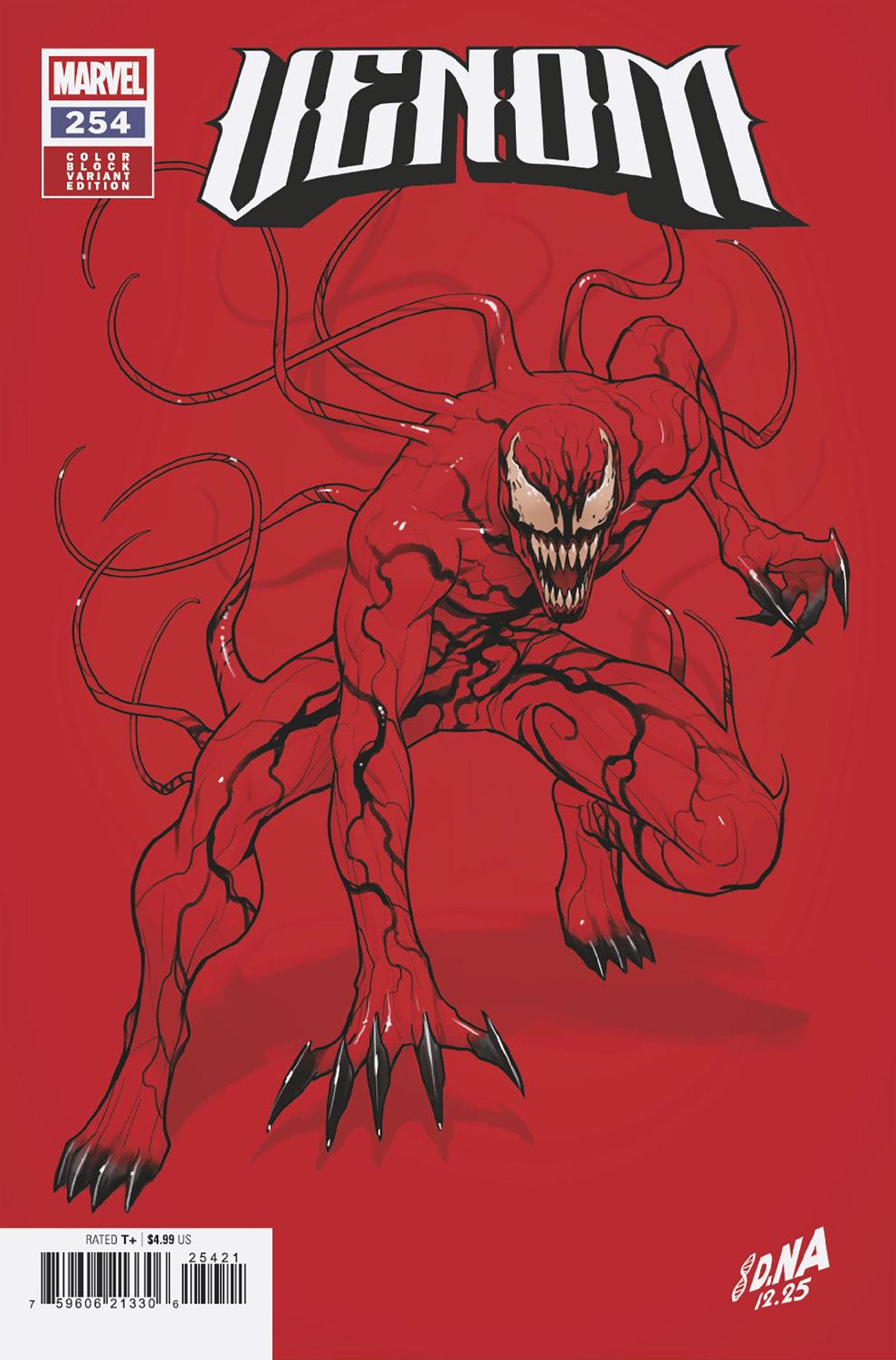 Venom #254 David Nakayama Color Block Red Variant (NM)