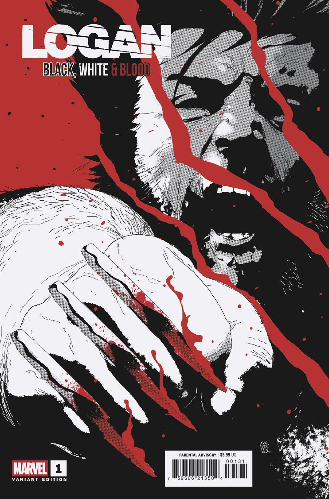 Logan: Black, White & Blood #1 Andrea Sorrentino Variant (NM)