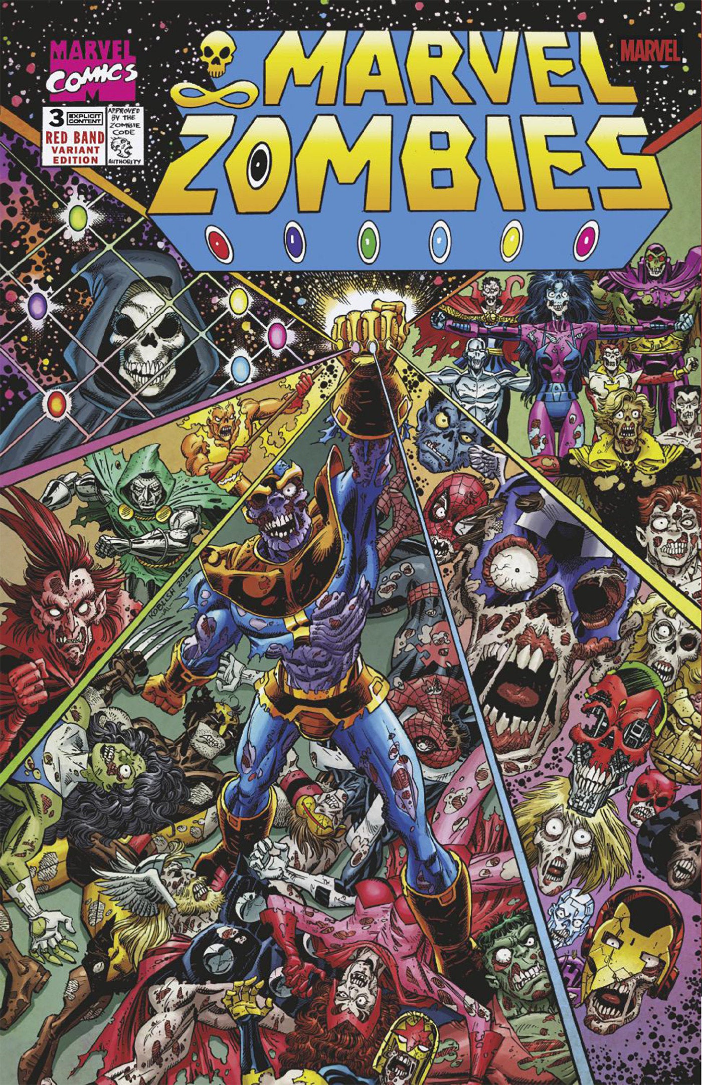 Marvel Zombies: Red Band #3 Scott Koblish Retro Zombie Variant [Polybagged] (NM)