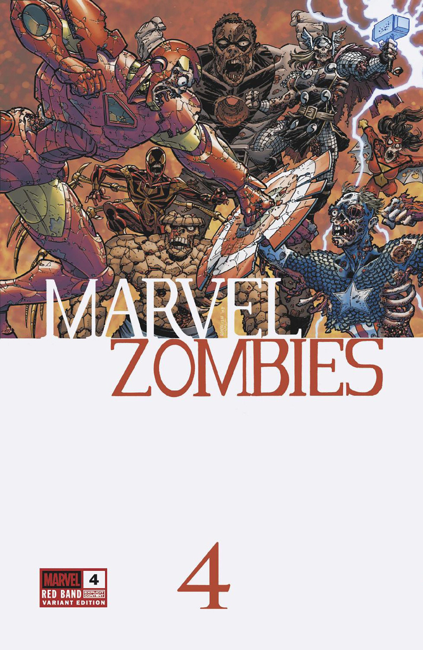 Marvel Zombies: Red Band #4 Scott Koblish Retro Zombie Variant [Polybagged] (NM)