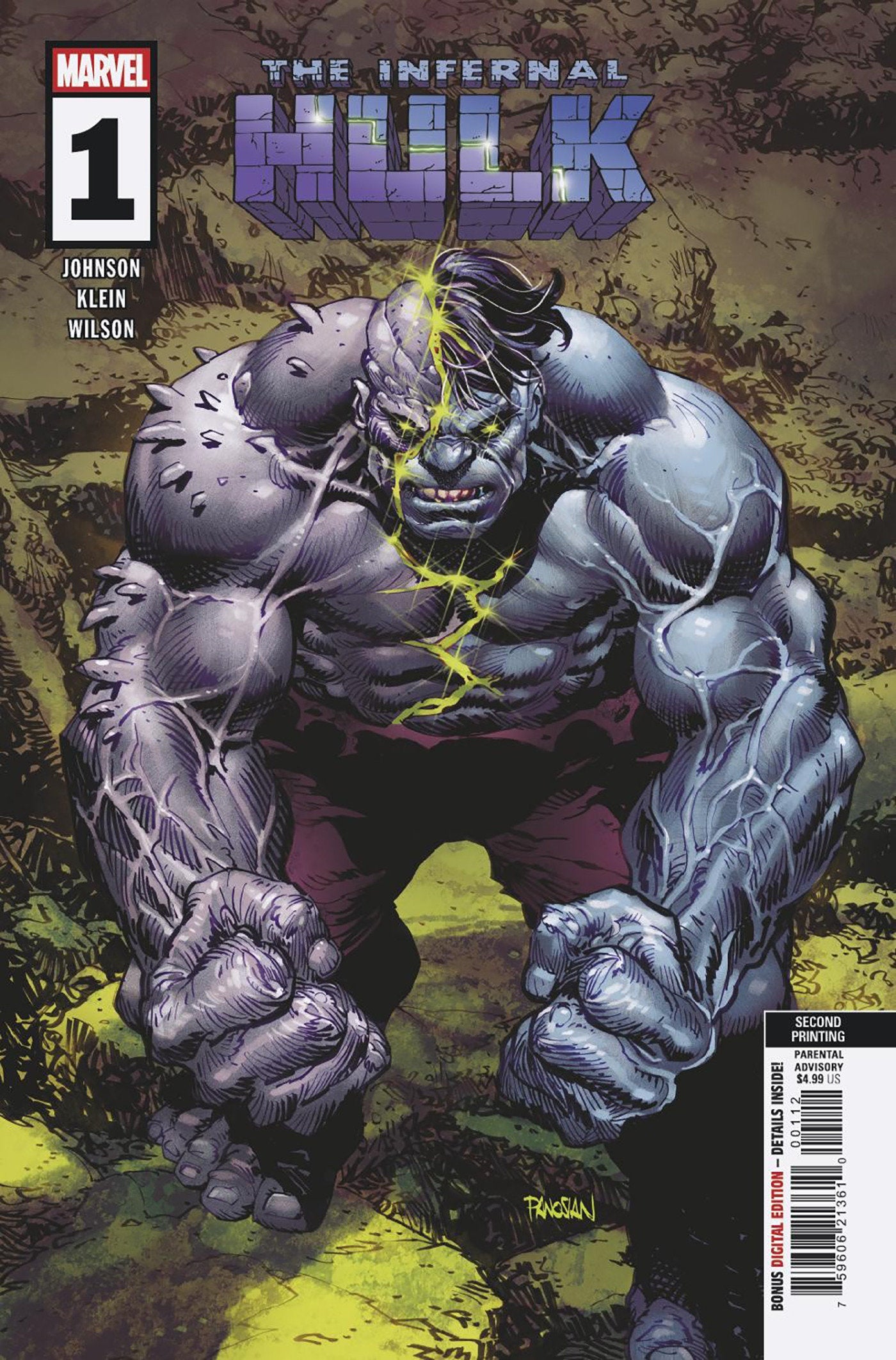 Infernal Hulk #1 Dan Panosian 2nd Printing Variant (NM)